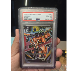 Gundam Card Game Lagowe Foil Rare+ 2025 GD01 EN Unit #050 PSA 10 - Image 1