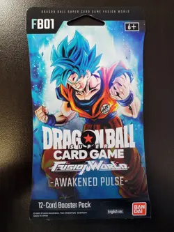 Dragonball FUSION WORLD AWAKENED PULSE BLU English Sleeved Booster Pack 12-Cards - Image 1