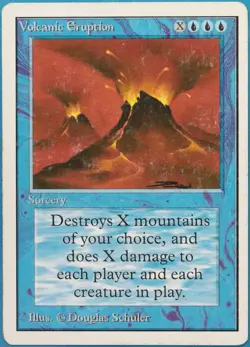 Volcanic Eruption Unlimited VHP/DAMAGED Blue Rare CARD (518671) ABUGames - Image 1