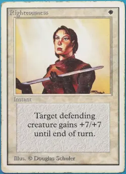 Righteousness Unlimited VHP/DAMAGED White Rare CARD (518678) ABUGames - Image 1