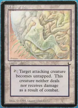Maze of Ith The Dark VHP/DAMAGED Land Uncommon CARD (518762) ABUGames - Image 1
