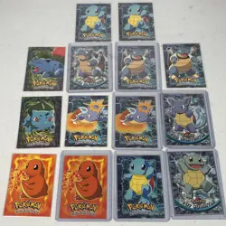 Pokemon Topps Card LOT- 1999 Topps TV 14 cards blastoise bulbasaur squirtle - Image 2