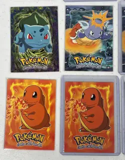 Pokemon Topps Card LOT- 1999 Topps TV 14 cards blastoise bulbasaur squirtle - Image 3