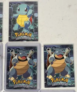 Pokemon Topps Card LOT- 1999 Topps TV 14 cards blastoise bulbasaur squirtle - Image 5