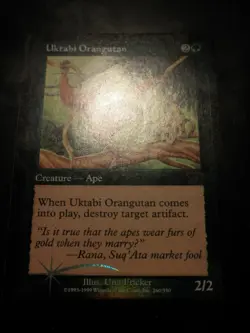mtg magic uktabi orangutan FOIL ENGLISH arena league 2000 DCI promo orang outan - Image 1