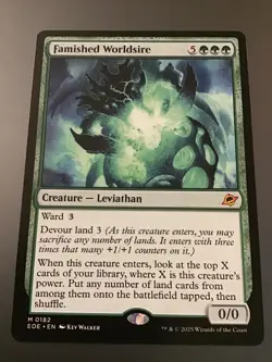 MTG Edge of Eternities 0182 Famished Worldsire NM - Image 1