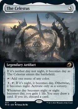 The Celestus (Extended Art) 377 Rare Innistrad: Midnight Hunt Foil Near Mint - Image 1