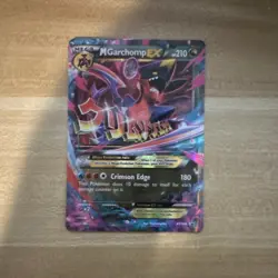 Pokemon M Garchomp EX Promo Holo Card XY168 XY Set Mega Dragon 210 HP - Image 1