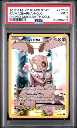 Pokemon Magearna XY186 Full Art Mythical Collection Black Star Promo MINT PSA 9 - Image 1