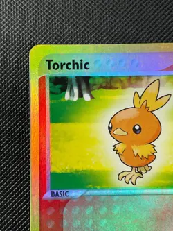 Pokemon 2003 Ruby & Sapphire 73/109 Torchic Reverse Holo LP - Image 2