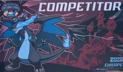 Pokemon International Championship Competitor Mega Charizard X Playmat EUIC 2026 - Image 1