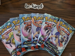 6 Unopened Packs of Pokemon Scarlet & Violet Journey Together - Image 1