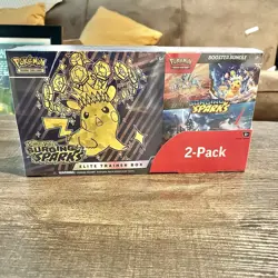 Pokemon TCG Surging Sparks ETB + Booster Bundle Costco 2-Pack - Sealed - Image 1