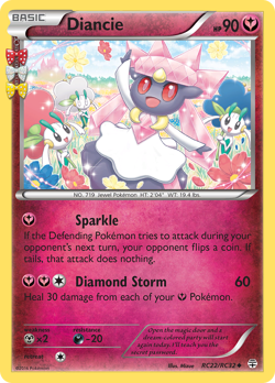 Diancie RC22/RC32 Uncommon Generations Pokemon Holo Near Mint - Image 1