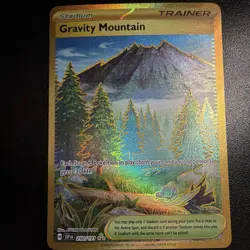 Pokemon TCG Gravity Mountain 250/191 Sv08 Trainer Hyper Rare Full Art Holo Engl… - Image 1