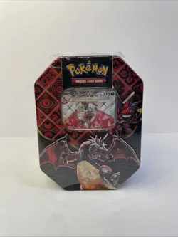 Pokemon TCG: Scarlet & Violet Paldean Fates Charizard EX Tin New Factory Sealed - Image 1