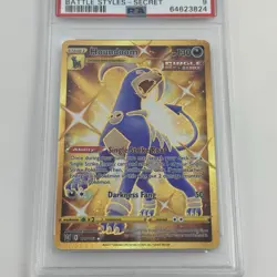 PSA 9 MINT Houndoom Gold Secret Rare #179/163 – 2021 Pokemon SWSH Battle Styles - Image 3