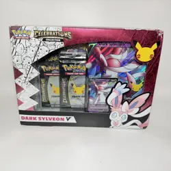 Pokemon 2022 Celebrations Dark Sylveon V Collection Box Sealed - Image 1