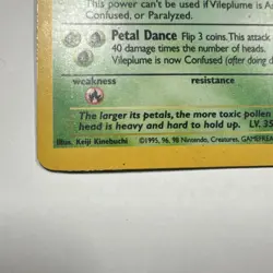Pokemon Vileplume 15/64 Jungle Holo Rare Unlimited 1999 English - Image 4