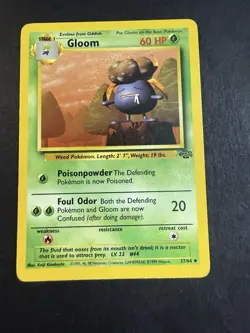 Gloom 37/64 Uncommon Jungle Pokemon Unlimited Lightly Played - Image 1