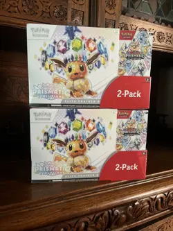 2 Pokemon TCG: Prismatic Evolutions ETB & Booster Bundle Costco (LOT OF x2) - Image 1