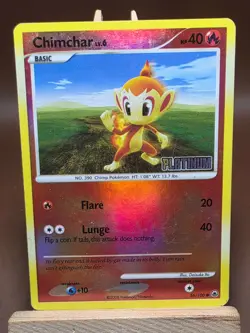 HP/DMG Pokemon Chimchar 56/100 Majestic Dawn Reverse Holo Stamped - Image 1