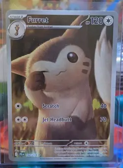 Furret Journey Together Illustration Rare IR JTG 168/159 Pokemon TCG NM - Image 1
