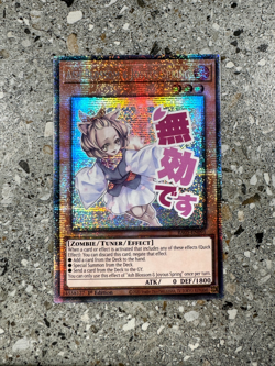 Yugioh Ash Blossom & Joyous Spring RA05-EN091 Starlight Stamp Art 1st Ed EU NM-M - Image 1