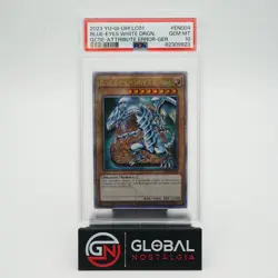 Blue Eyes White Dragon #LC01-EN004 2023 Yu-Gi-Oh! German Attribute error PSA 10 - Image 1