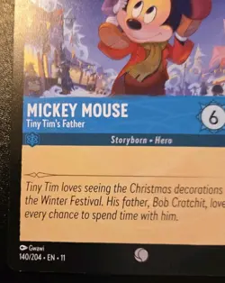 Mickey Mouse - Tiny Tim's Father 140/204 Common Winterspell Disney Lorcana TCG - Image 4