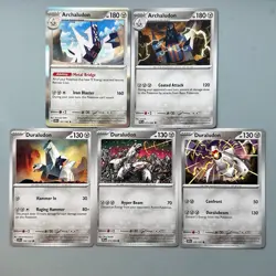 Archaludon & Duraludon Steel Type Pokemon TCG English Regular Lot 5 Cards - Image 1