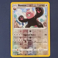 Bewear 150/192 - Rebel Clash - Uncommon Reverse Holo Pokemon Card - NM - Image 1