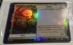 Star Wars Unlimited Grogu Leader Holo Card D03 Collectible Standard Size - Image 1