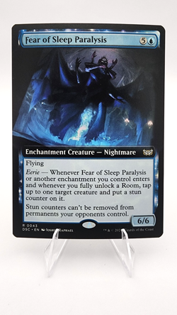 Fear of Sleep Paralysis (Extended Art) Commander: Duskmourn, Regular. - Image 1