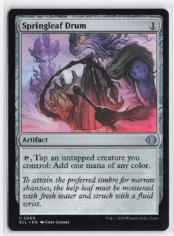 Springleaf Drum 260 Uncommon Lorwyn Eclipsed Magic: The Gathering Near Mint - Image 1