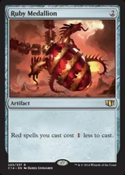 [1x] Ruby Medallion Slight Play, English Commander 2014 MTG Magic - Image 1