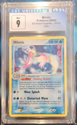 Pokemon TCG Milotic EX Hidden Legends #12/101 Holo Rare CGC 9 English 2004 - Image 1