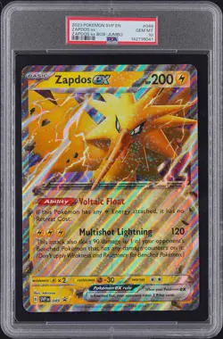 2023 Pokemon Zapdos ex #049 SV Black Star Promo Jumbo PSA 10 - Image 1