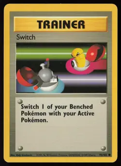 Switch 95/102 Common Base Set Unlimited Pokemon Near Mint - Image 1