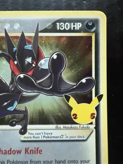 Pokemon Celebration Gold Greninja Star SWSH144 Sword & Shield Promo Holo (NM) - Image 3