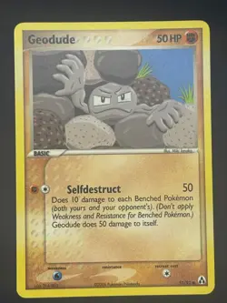Pokemon TCG Geodude Regular Common EX Legend Maker 53/92 - Lightly Played - Image 1