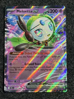 Pokemon Meloetta ex 044/086 Sv: Black Bolt Holo - Image 1