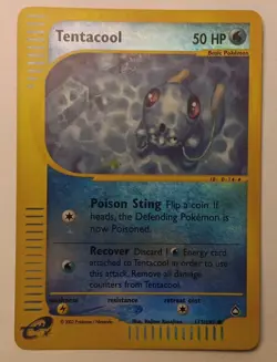 Tentacool 113/147 Aquapolis Reverse Holo Vintage Pokemon TCG NM - Image 1