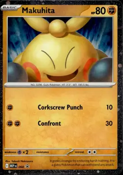 Makuhita 068 Holo Promo ME: Mega Evolution Promo Pokemon Near Mint - Image 1