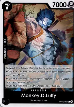 Monkey.D.Luffy () R Adventure on Kami's Island OP15-092 One Piece TCG - Image 1