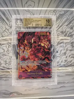 Monkey D Luffy OP09-119 Sec Alt One piece card OP09 Beckett BGS 10. English - Image 1