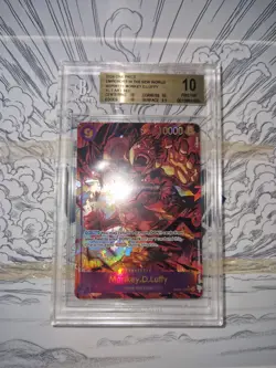Monkey D Luffy OP09-119 Sec Alt One piece card OP09 Beckett BGS 10. English - Image 2