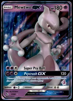 Mewtwo GX - 31/68 (Mewtwo Stamped) 031/068 Holo Battle Academy Pokemon NM/M - Image 2