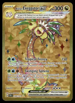 Pokemon Cards Alolan Exeggutor ex 248/191 Surging Sparks Hyper Rare NM - Image 1