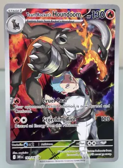 Pokemon TCG - Team Rocket’s Houndoom 191/182 Full Art Illustration Rare - Image 1